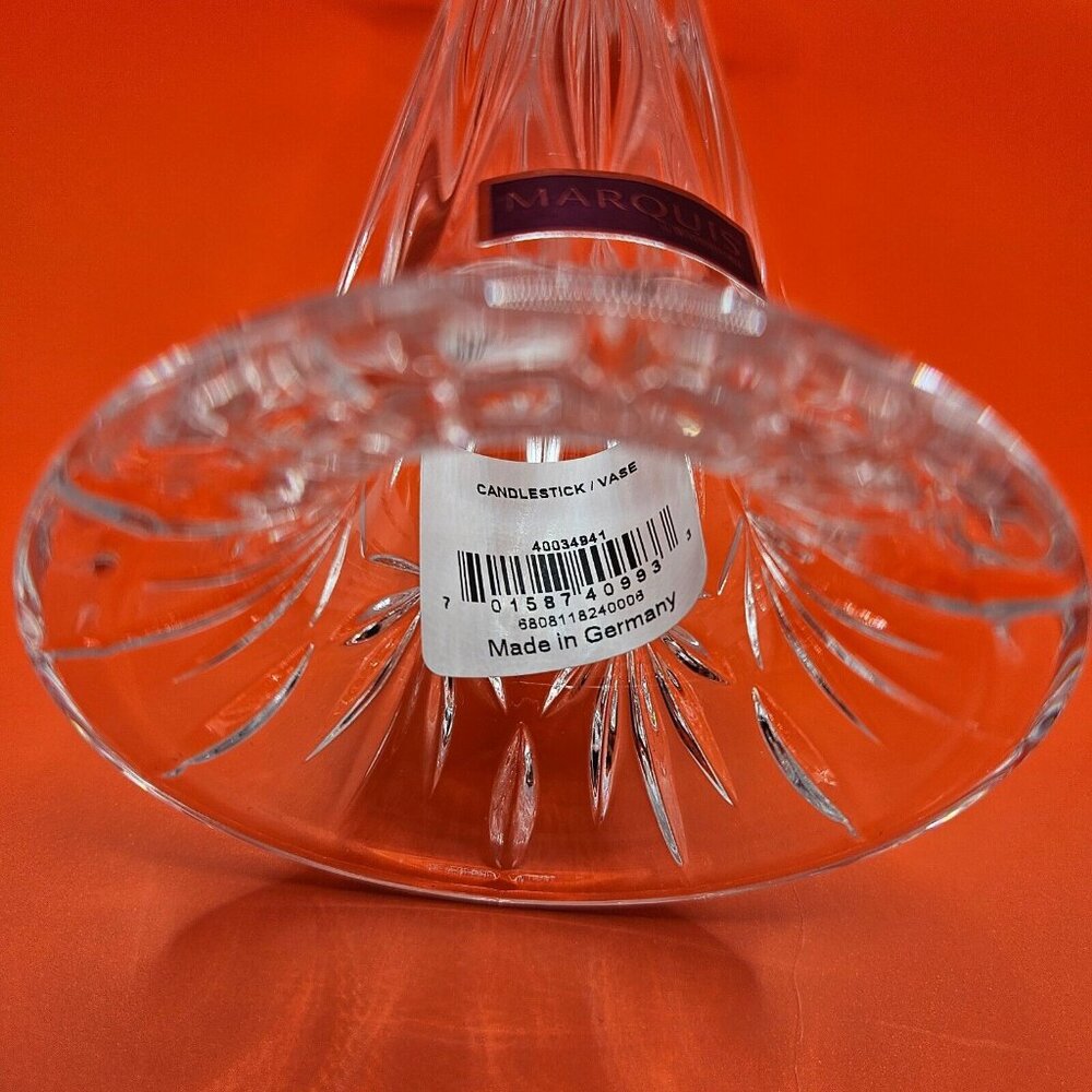 Waterford Marquis Bougeoir‎ Crystal Candlestick / Vase NWT Dual Purpose (130) - Picture 4 of 10